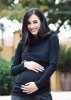 MijaCulture – 3 in1 maternity hoodie, for breastfeeding and after „Neli” M007 black
